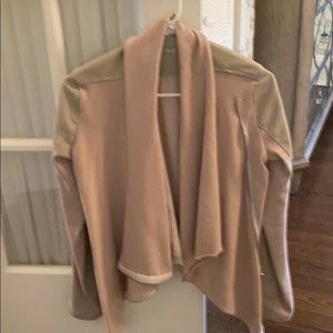 BLANK NYC faux leather and material jacket